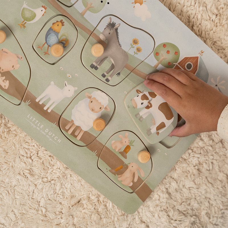 Little Dutch - Geluidsgrijpende puzzel "Little Farm"