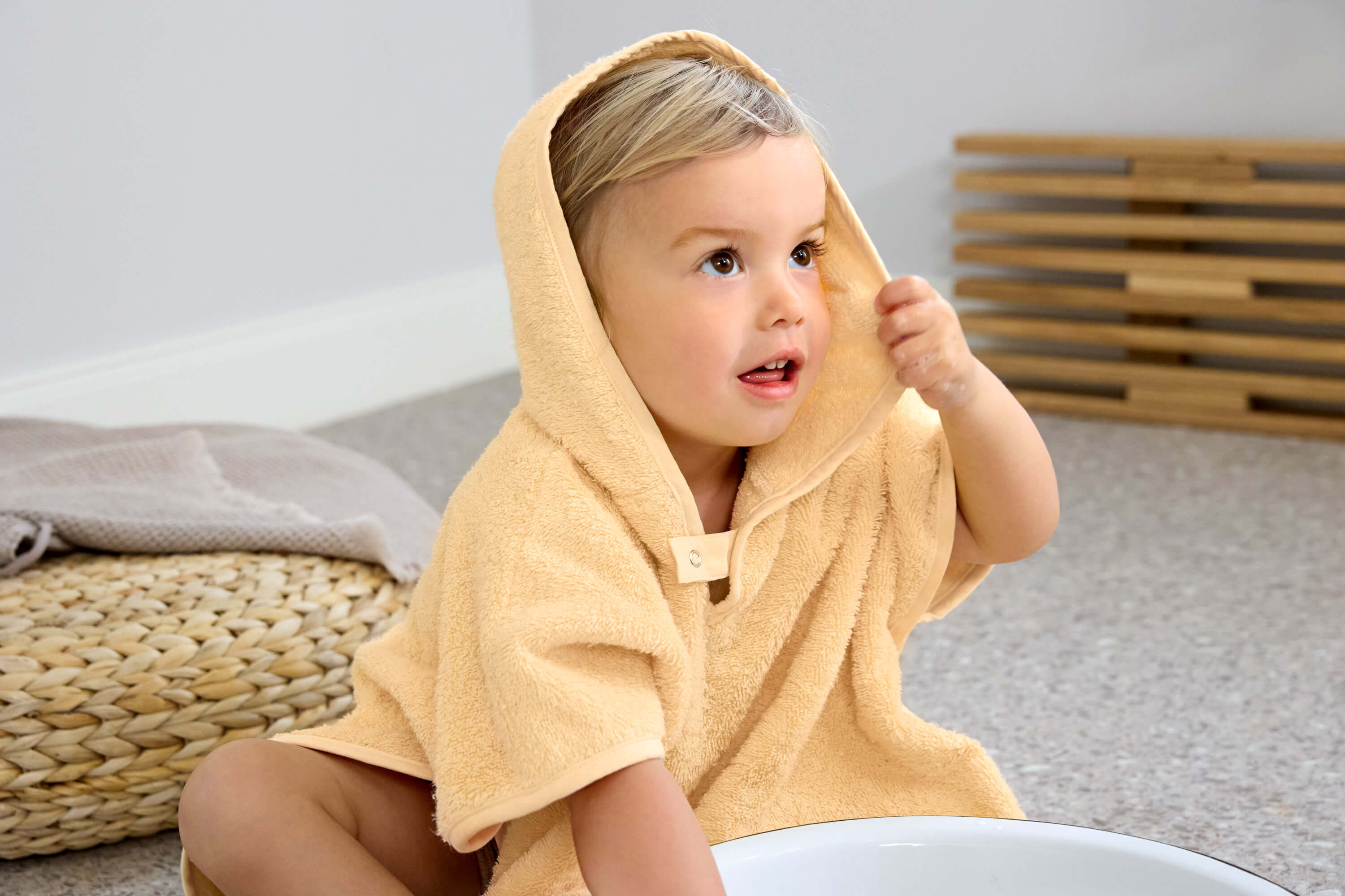 Lässig Frottee Poncho