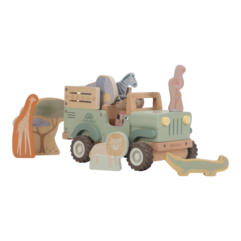Little Dutch Holz Safari Auto "Safari Friends"