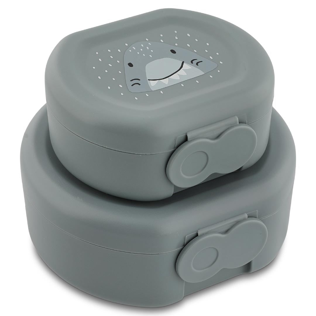 Trixie Snackbox met clip - Set van 2 - Mr. Shark