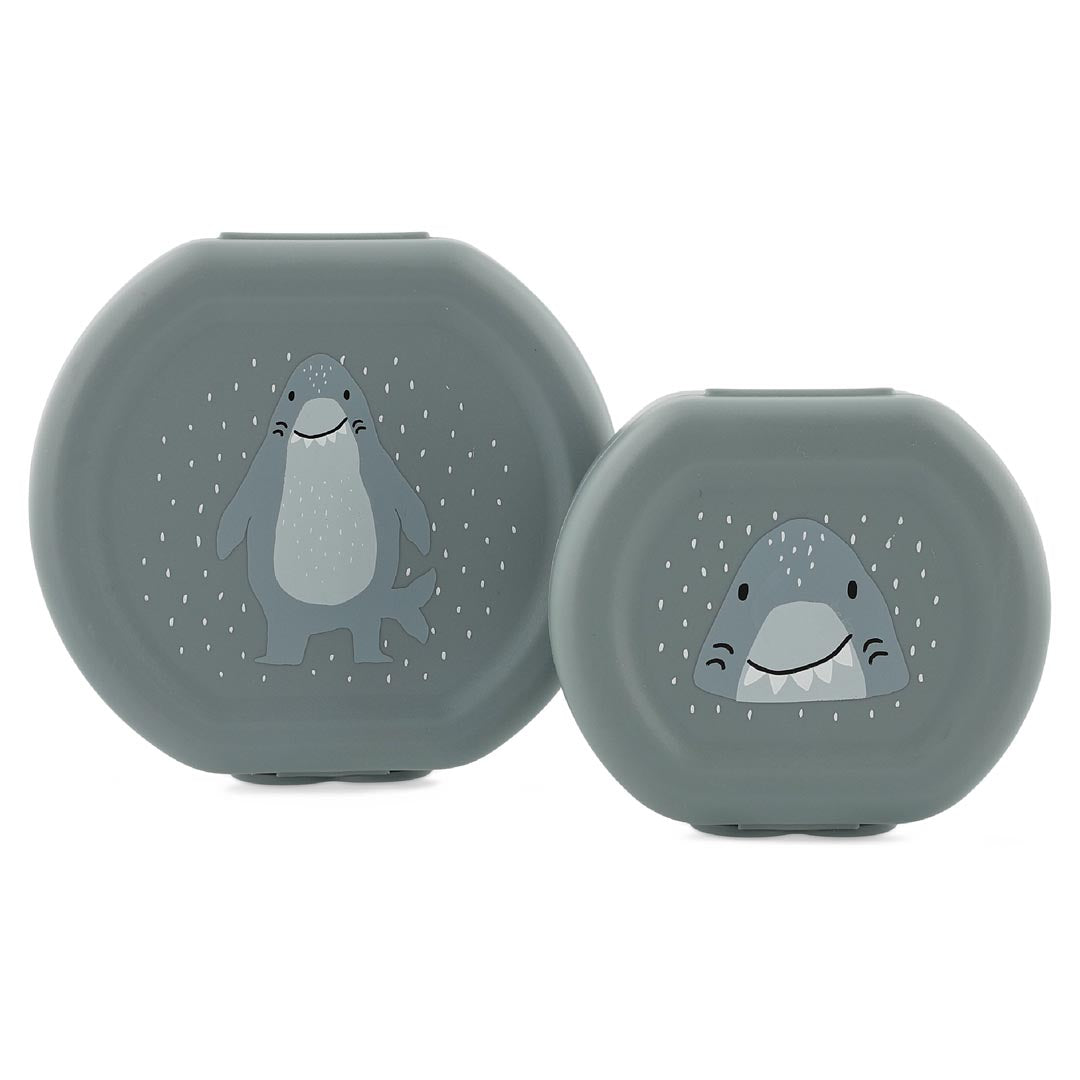 Trixie Snackbox met clip - Set van 2 - Mr. Shark