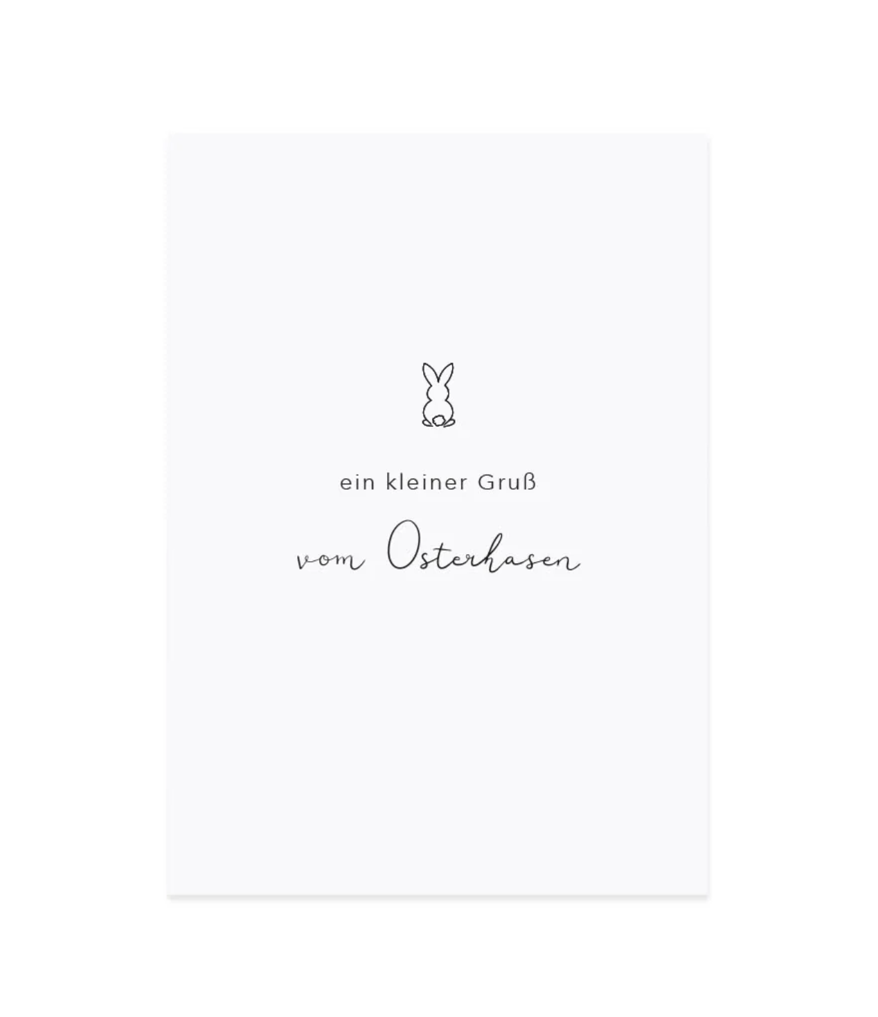 Eulenschnitt Osterkarte