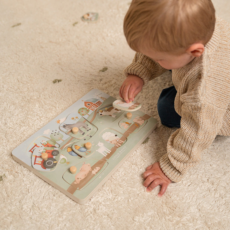 Little Dutch - Geluidsgrijpende puzzel "Little Farm"