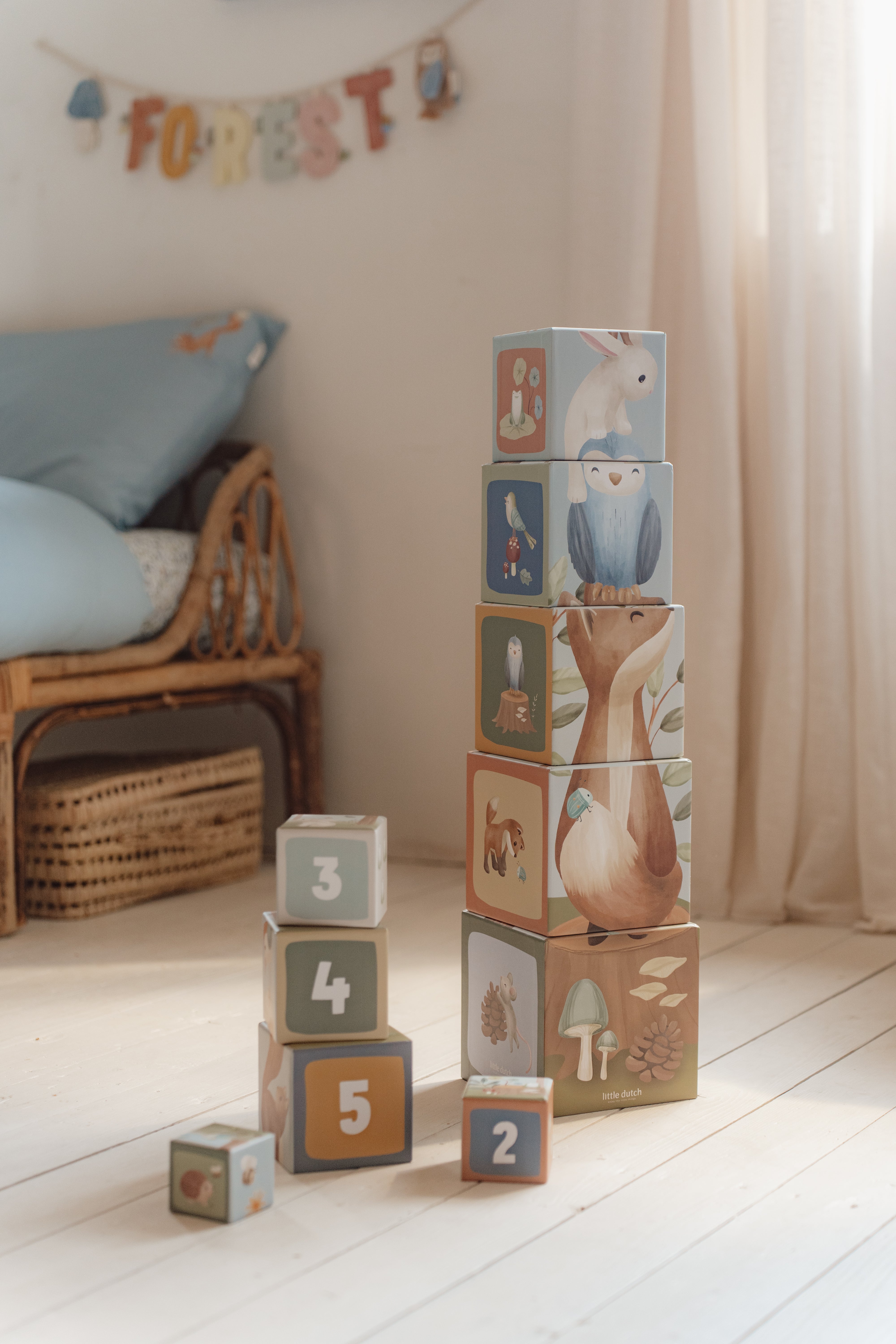 Little Dutch Stapelblöcke "Forest Friends"
