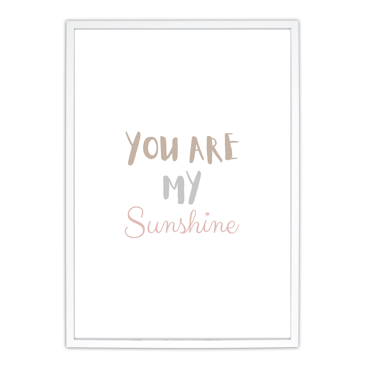 Zwergensache poster pastel regenboog