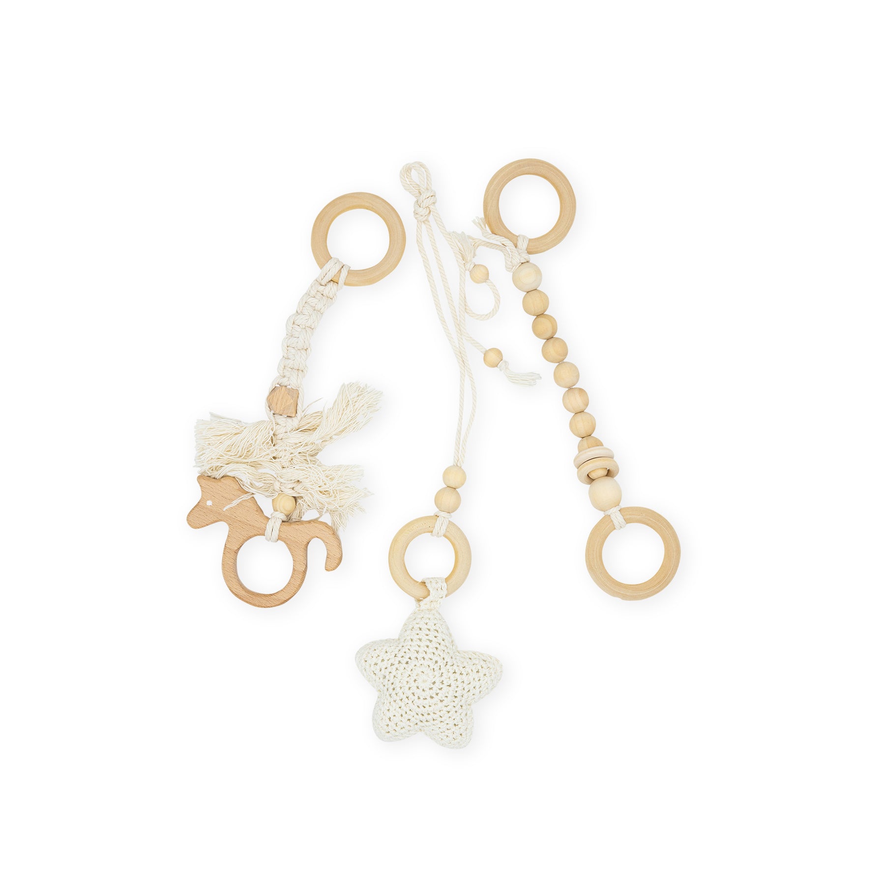 Zwergensache speelbooghanger gehaakte ster