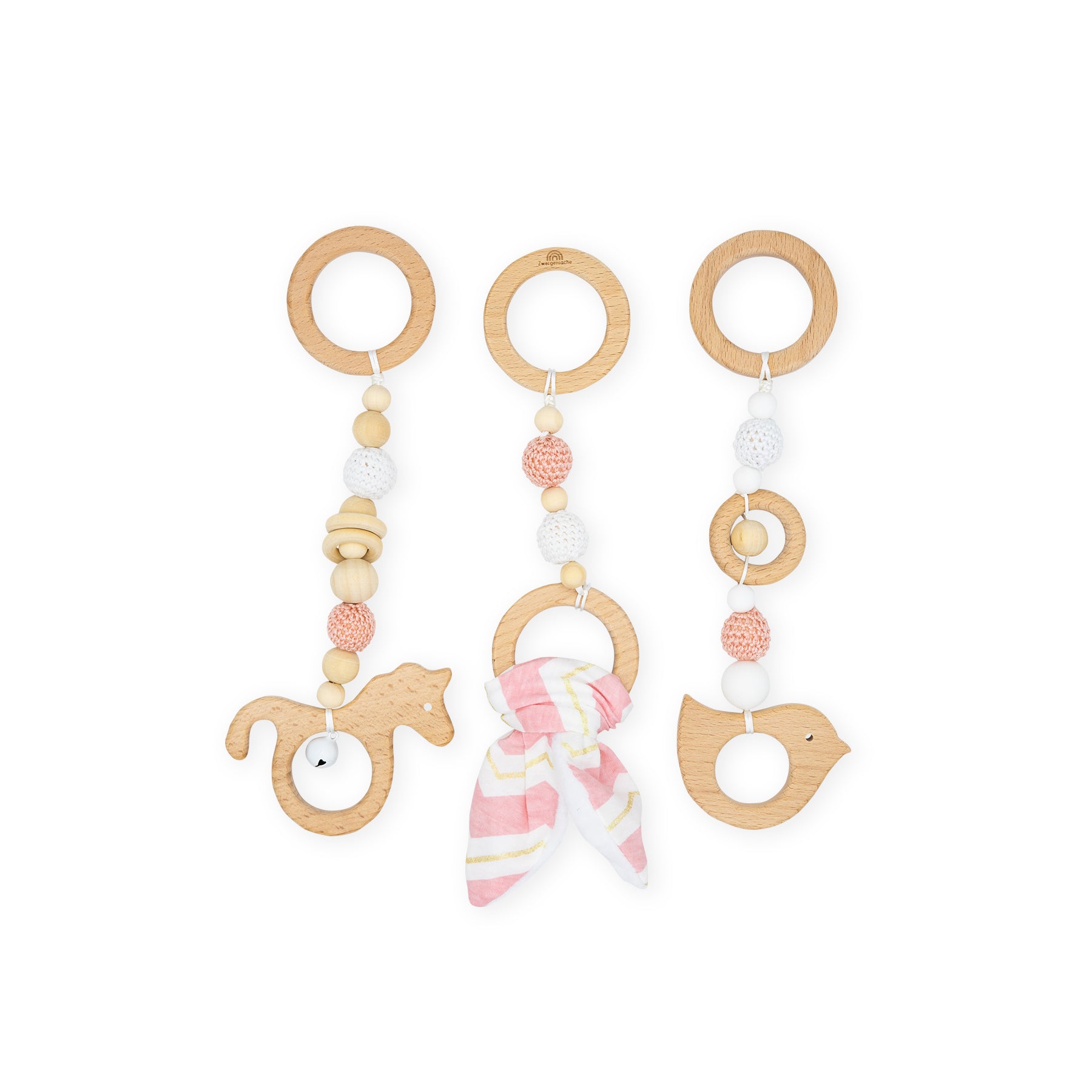 Zwergensache spel strikhanger konijn oor roze