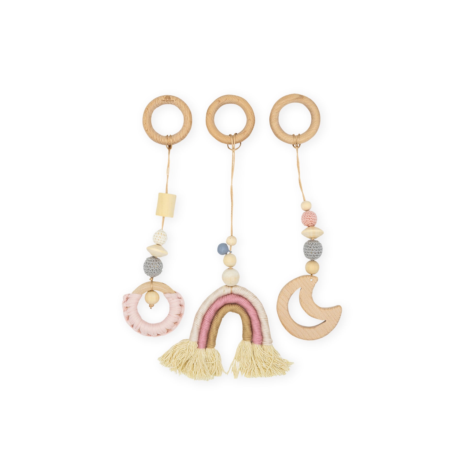 Zwergensache Speelboog Hanger Regenboog Roze