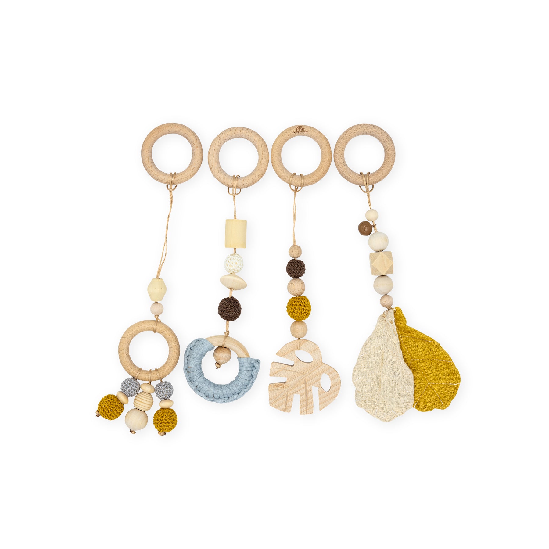 Zwergensache strik hanger vintage geel
