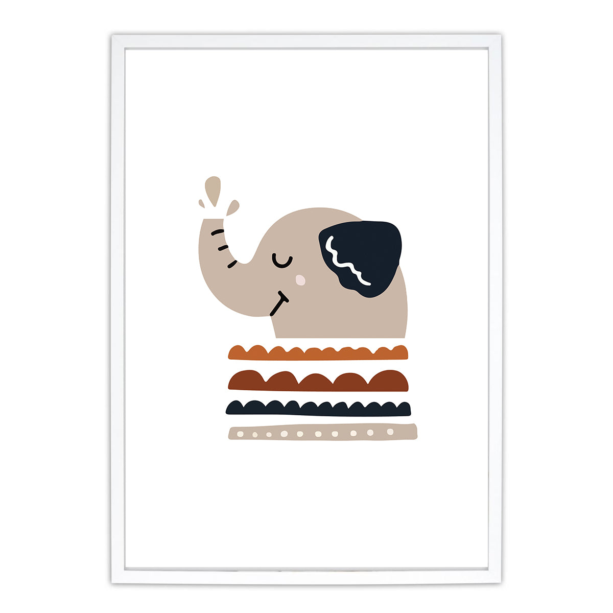 Zwergensache poster dieren regenboog