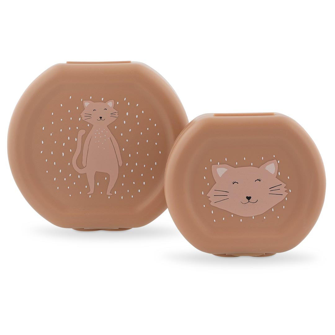 Trixie snackbox met clip - set van 2 - Mevrouw Kat
