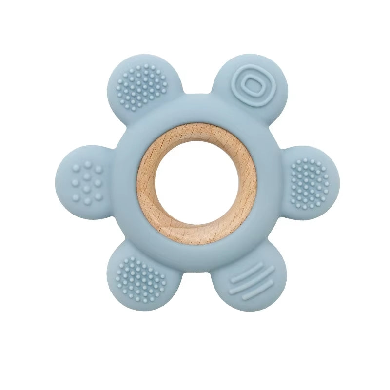 Zwergensache Beißring Silikon Blume