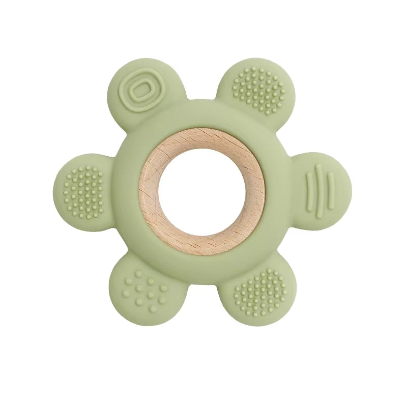 Zwergensache Beißring Silikon Blume