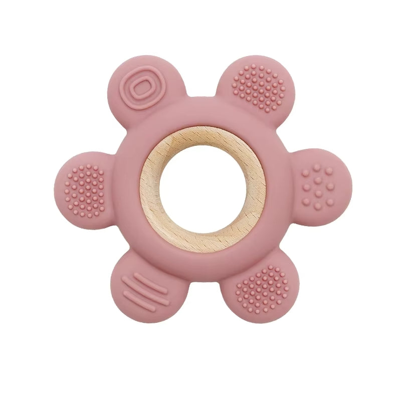 Zwergensache Beißring Silikon Blume