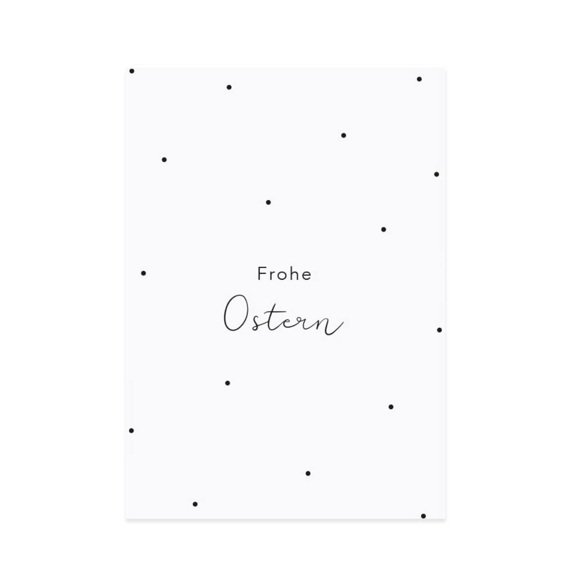 Eulenschnitt Osterkarte