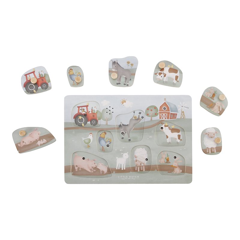 Little Dutch - Sound Greif Puzzle "Little Farm"