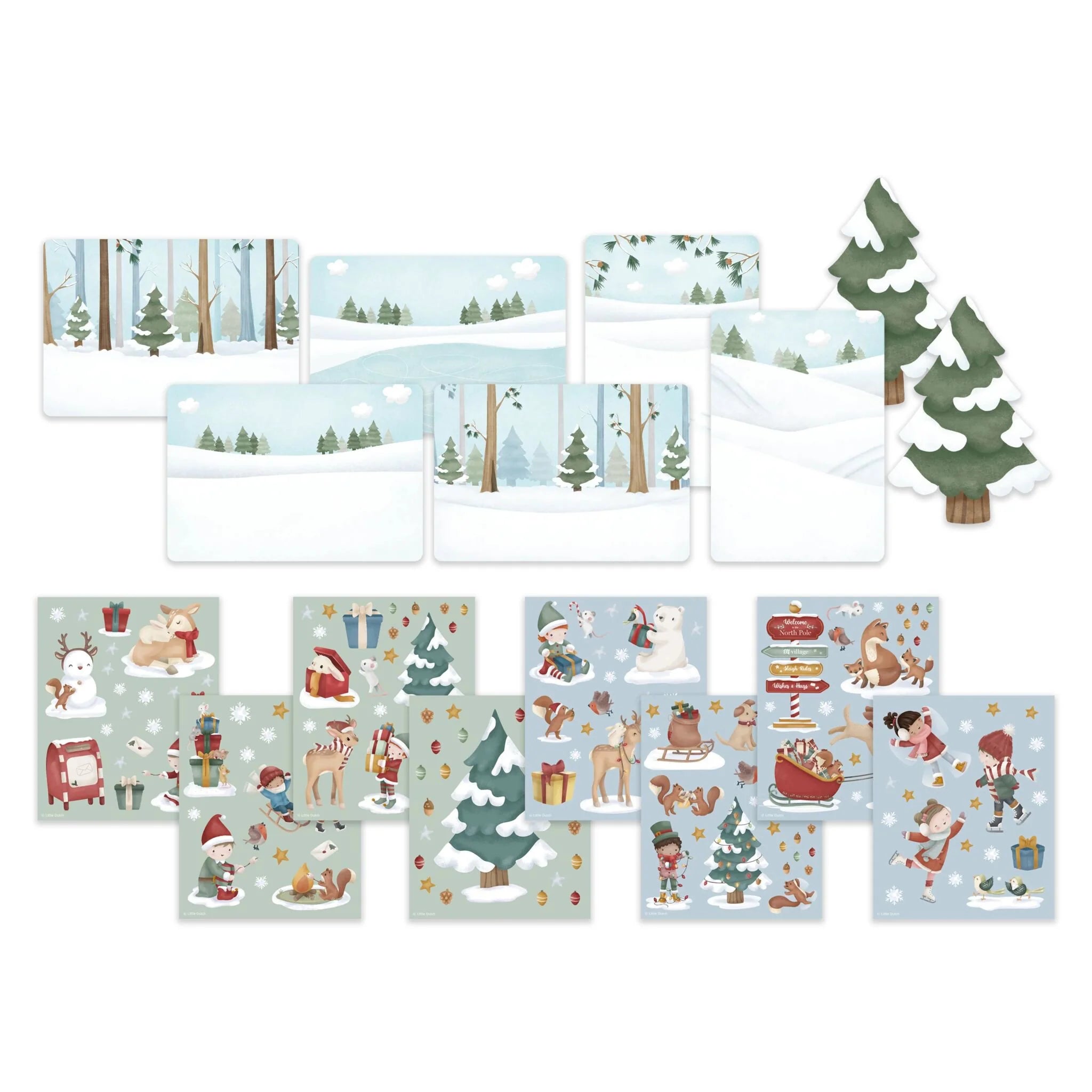 Little Dutch Sticker Buch Weihnachten
