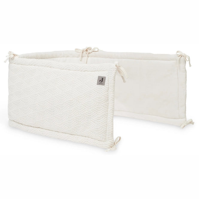 Jollein Bettumrandung River Knit Cream White (35 x 180 cm)