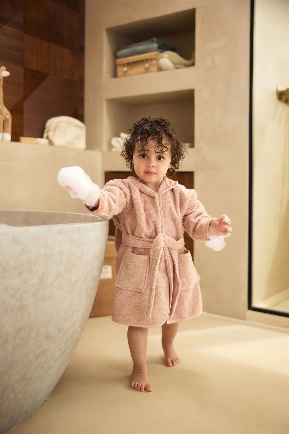 Jollein Bademantel 1-2 Jahre Wild Rose