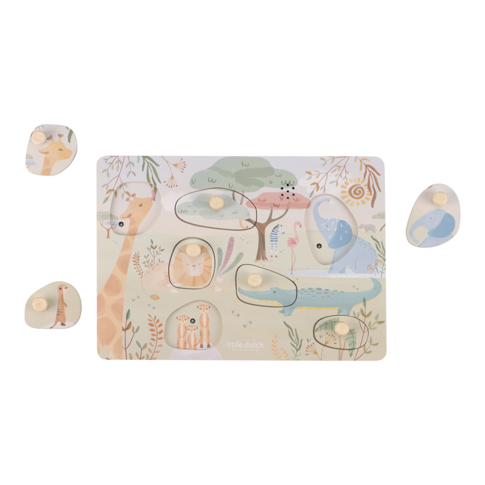 Little Dutch Geräuschepuzzle "Safari Friends"