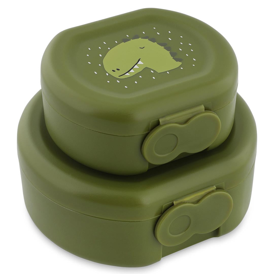 Trixie Snackbox mit Clip - 2er-Set - Mr. Dino