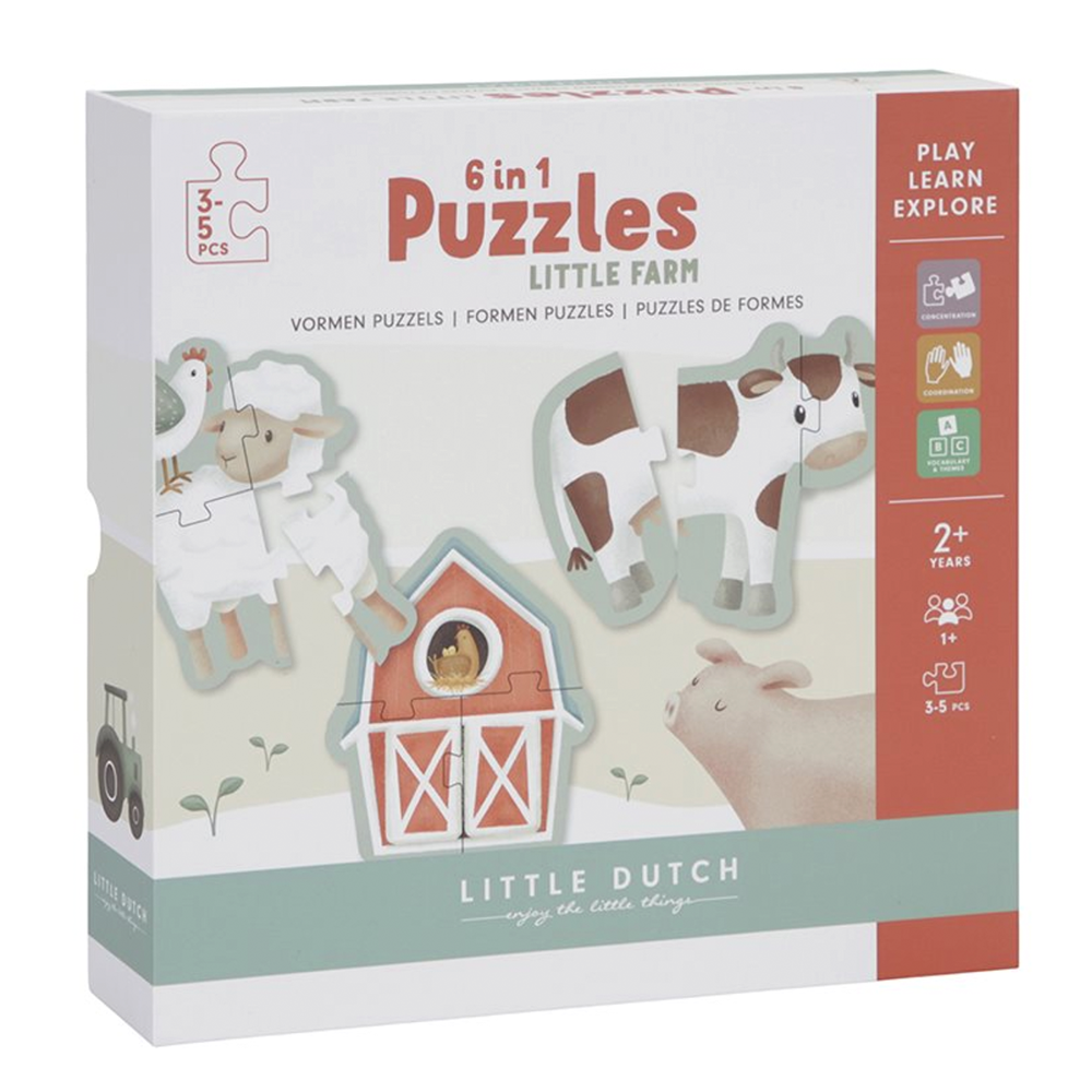 Little Dutch 6-in-1 Puzzle "Little Farm"