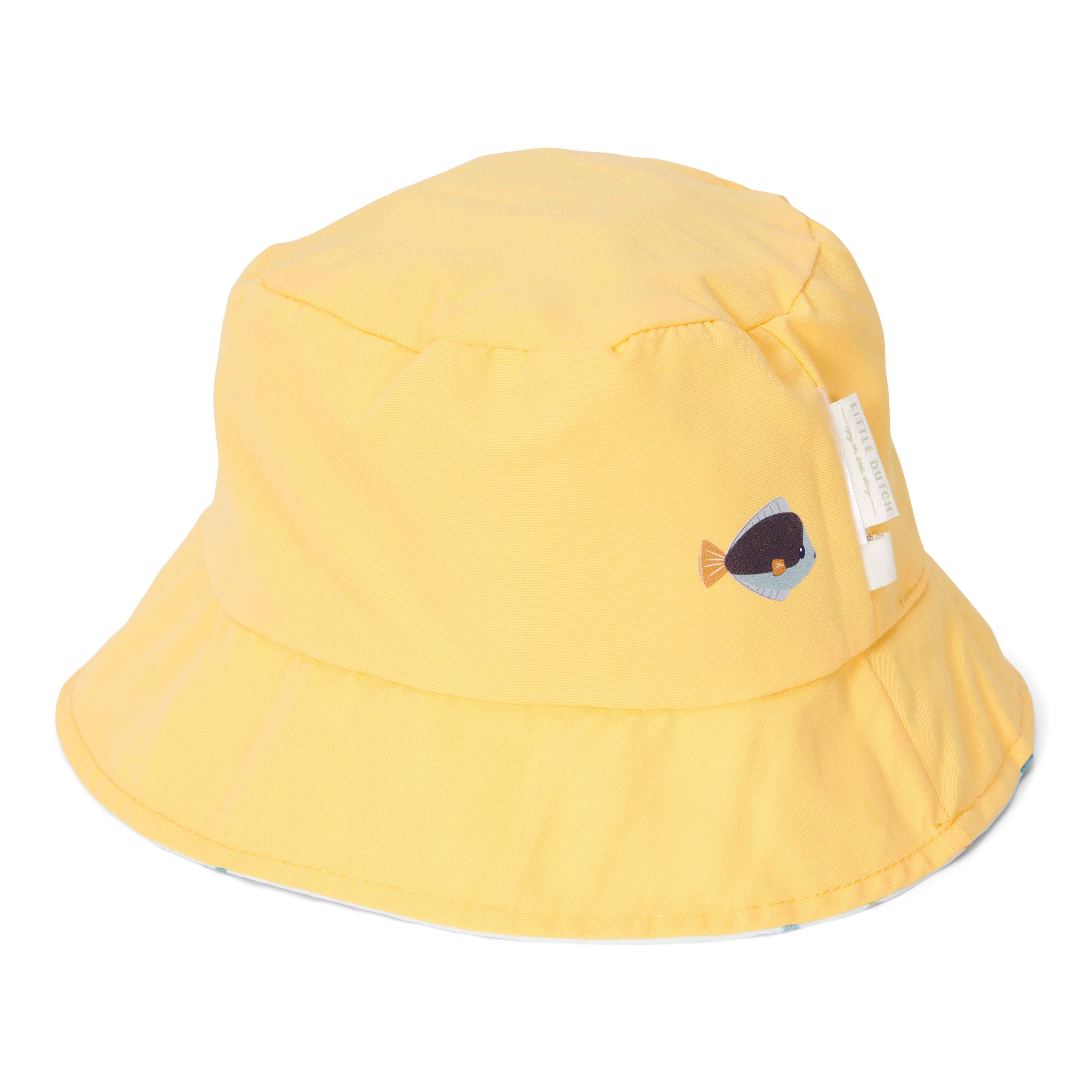 Little Dutch Sonnenhut wendbar Honey Yellow/Ocean Treasures