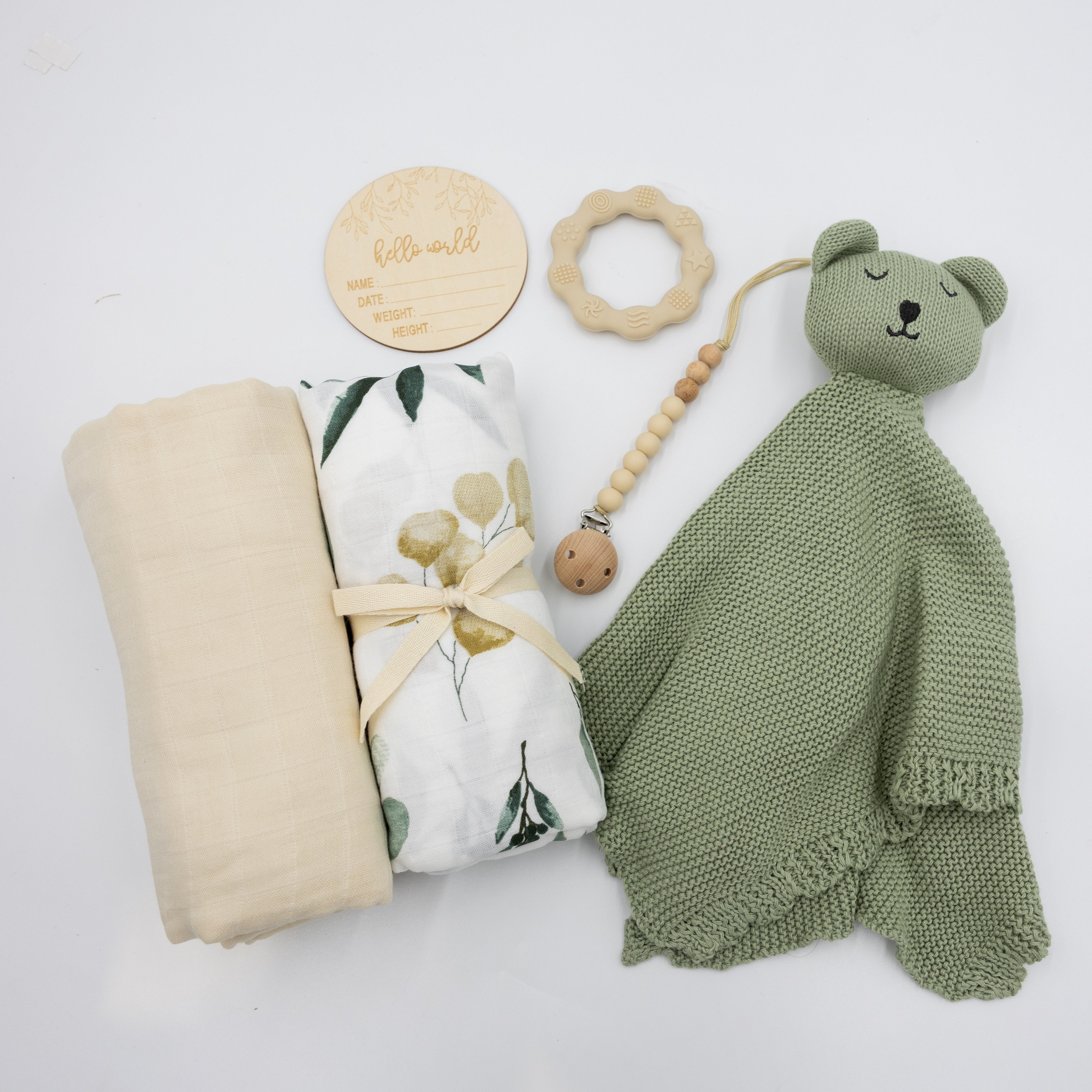 Zwergensache Geschenkset groß "Eukalyptus Bär"
