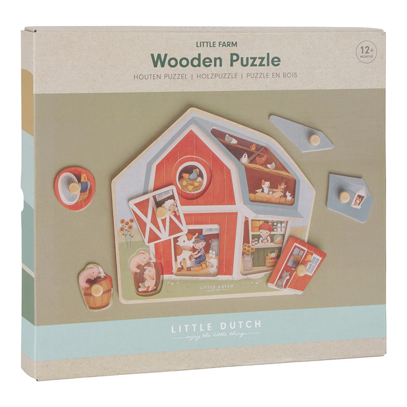 Little Dutch Holzpuzzle Little Farm