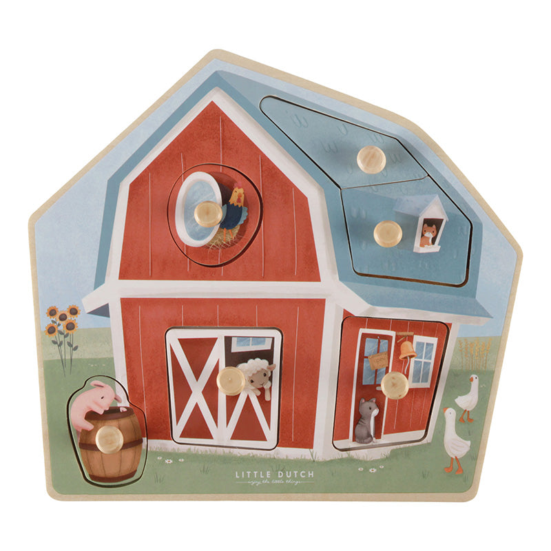 LD7158 Little Dutch Holzpuzzle Little Farm