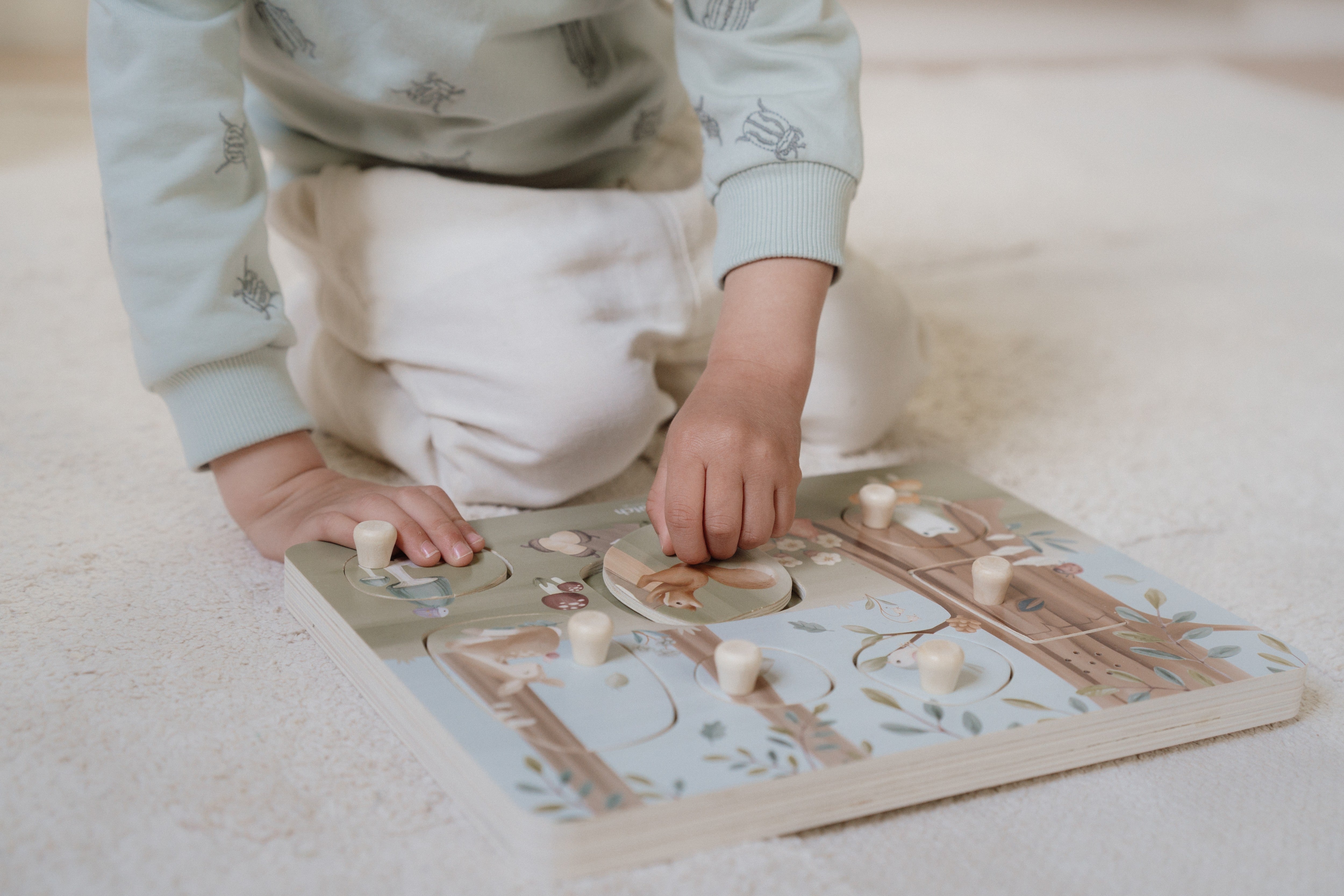 Little Dutch - Geluidsgrijpende puzzel "Forest Friends"