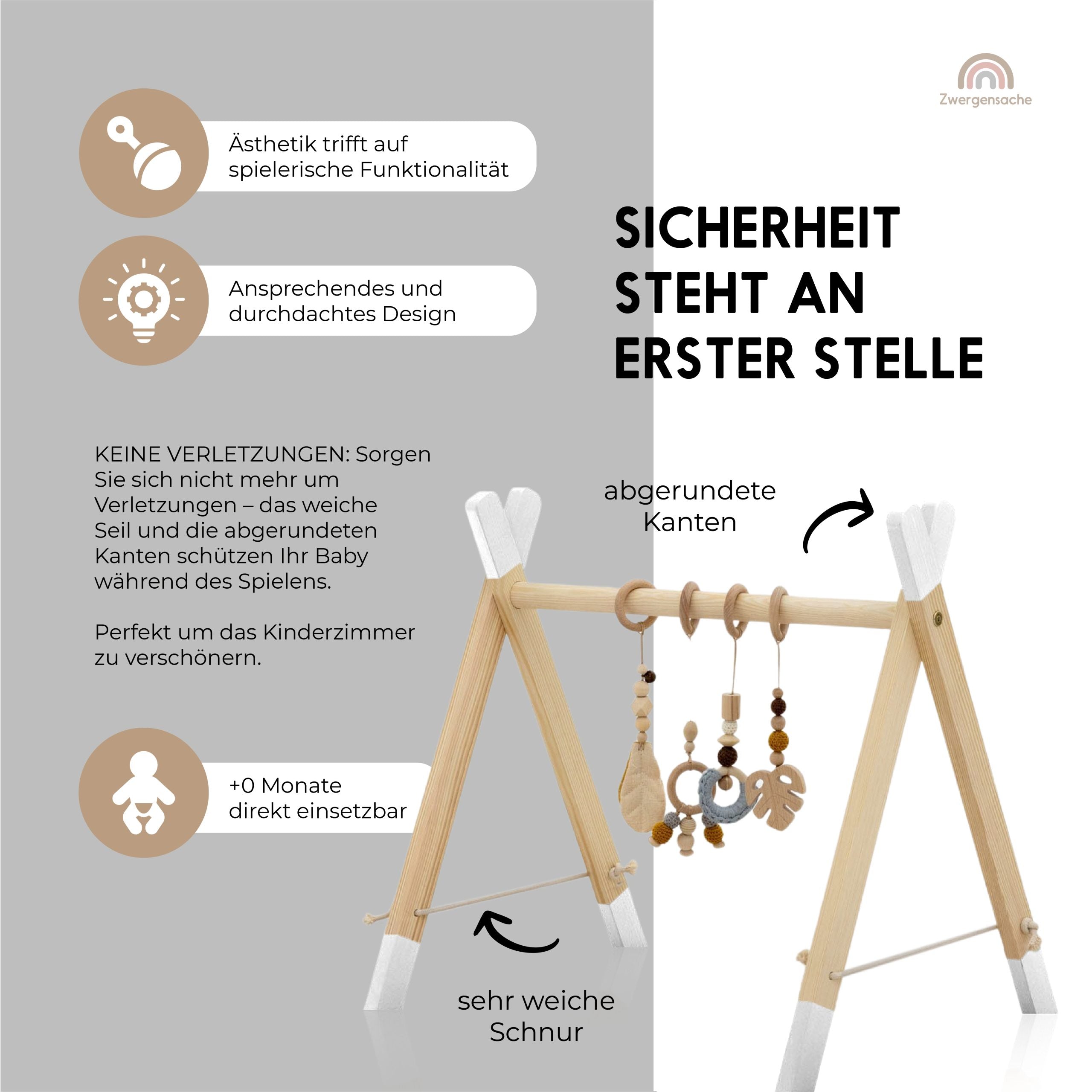 Spielbogen aus Holz / Ohne Anhänger