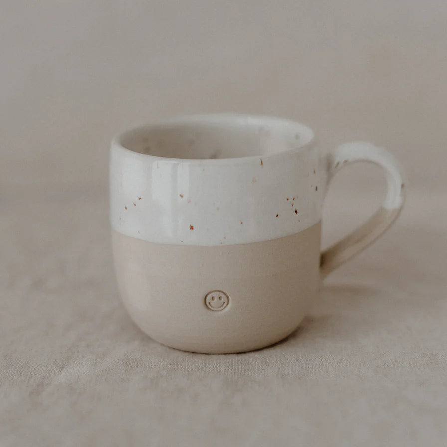 Eulenschnitt Cappuccino Tasse "Smiley"