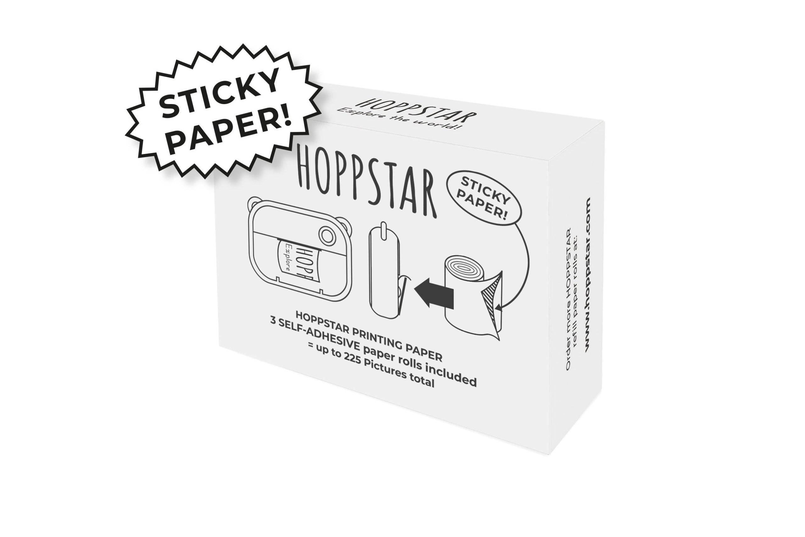 Hoppstar Nachfüllpackung Papierrollen selbstklebend