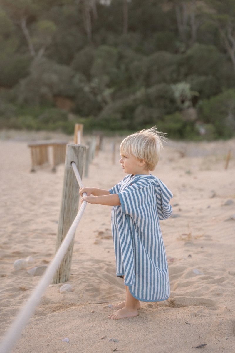 Little Dutch Strand Poncho Ocean Blue