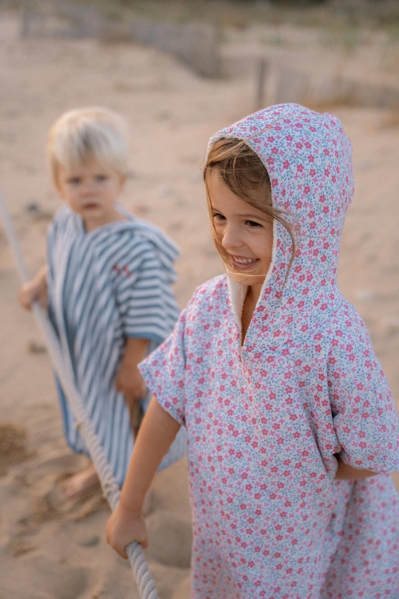 Little Dutch Strand Poncho Ocean Blue