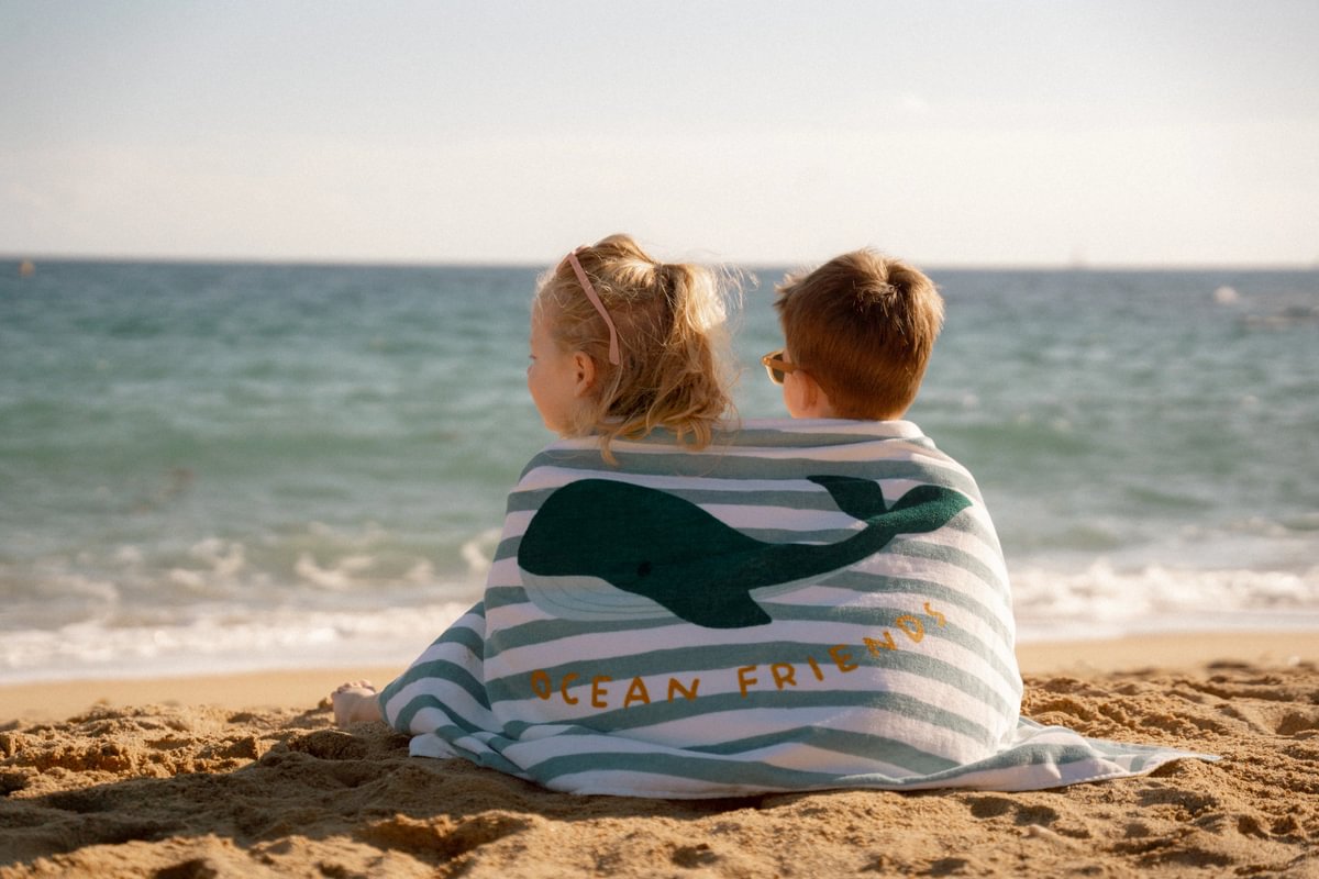 Strandtuch Seashells - Green
